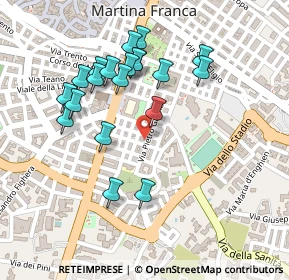 Mappa Via Pietro Gaona, 74015 Martina Franca TA, Italia (0.244)