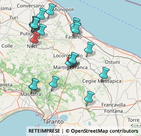 Mappa Via Pietro Gaona, 74015 Martina Franca TA, Italia (17.2825)