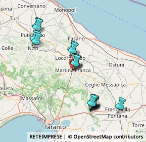 Mappa Via Pietro Gaona, 74015 Martina Franca TA, Italia (15.99941)