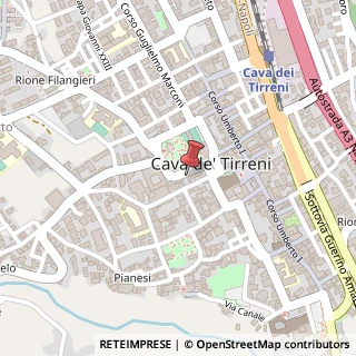 Mappa Viale Francesco Crispi, 14, 84013 Cava de' Tirreni, Salerno (Campania)