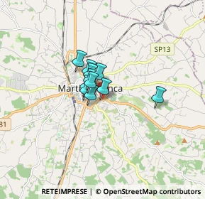 Mappa Via Pietro del Tocco, 74015 Martina Franca TA, Italia (0.90182)