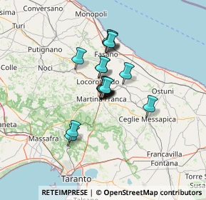 Mappa Via Pietro del Tocco, 74015 Martina Franca TA, Italia (8.50389)