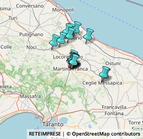 Mappa Via Pietro del Tocco, 74015 Martina Franca TA, Italia (6.96263)