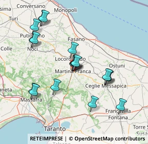 Mappa Via Pietro del Tocco, 74015 Martina Franca TA, Italia (15.69389)