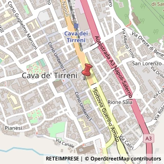 Mappa Corso Principe Amedeo, 131, 84013 Cava de' Tirreni, Salerno (Campania)