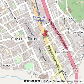 Mappa Corso Principe Amedeo, 115, 84013 Cava de' Tirreni, Salerno (Campania)