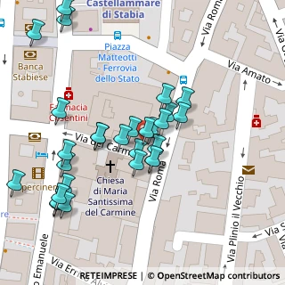 Mappa Via del Carmine, 80053 Castellammare di Stabia NA, Italia (0.04286)