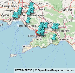 Mappa Via del Carmine, 80053 Castellammare di Stabia NA, Italia (16.0095)