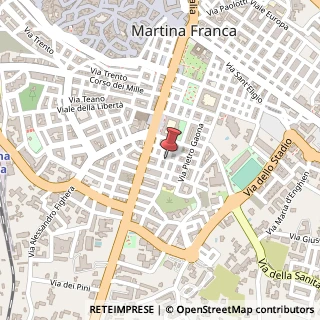 Mappa Via grassi giuseppe 6, 74015 Martina Franca, Taranto (Puglia)