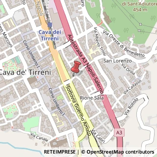 Mappa Via Principe Tommaso di Savoia, 8, 84013 Cava de' Tirreni, Salerno (Campania)
