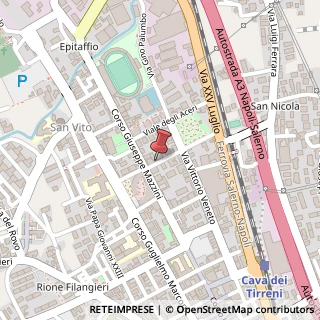 Mappa Via Clemente Tafuri, 2, 84013 Cava de' Tirreni, Salerno (Campania)
