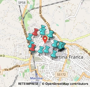 Mappa Via Cappelletti, 74015 Martina Franca TA, Italia (0.316)
