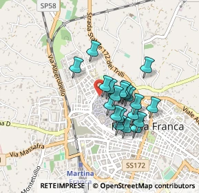 Mappa Via Cappelletti, 74015 Martina Franca TA, Italia (0.347)