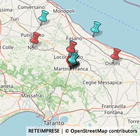 Mappa Via Cappelletti, 74015 Martina Franca TA, Italia (8.15333)