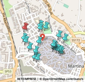 Mappa Via Cappelletti, 74015 Martina Franca TA, Italia (0.2035)