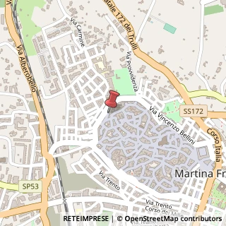 Mappa Vico VII donizetti, 4, 74015 Martina Franca, Taranto (Puglia)