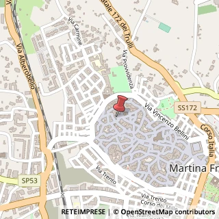 Mappa Via Arco Raguso, 25, 74015 Martina Franca, Taranto (Puglia)