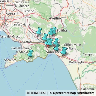 Mappa Via Vincenzo Falcone, 84013 Cava de' Tirreni SA, Italia (8.33091)