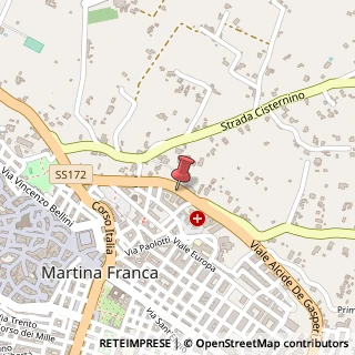 Mappa Via Alcide de Gasperi, 64, 74015 Martina Franca, Taranto (Puglia)