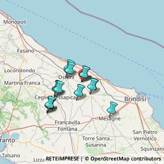 Mappa Corte Enrico Toti, 72012 Carovigno BR, Italia (11.21842)