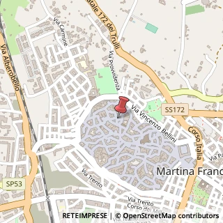 Mappa Vico Terzo Cristoforo Colombo, 1, 74015 Martina Franca, Taranto (Puglia)