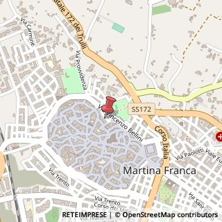 Mappa Via perla michele 12/a, 74015 Martina Franca, Taranto (Puglia)
