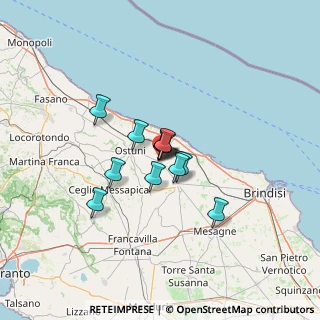 Mappa Via E. Toti, 72012 Carovigno BR, Italia (8.41833)