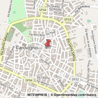 Mappa Via Cantore Errico, 3, 72012 Carovigno BR, Italia, 72012 Carovigno, Brindisi (Puglia)