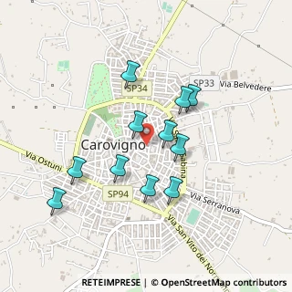Mappa Via E. Toti, 72012 Carovigno BR, Italia (0.43)