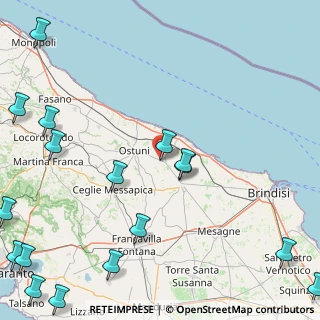 Mappa SS 16 CAROVIGNO-OSTUNI KM 1, 72012 Carovigno BR, Italia (29.81)