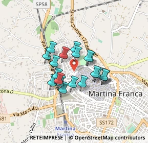 Mappa Via Martino Marinosci, 74015 Martina Franca TA, Italia (0.326)