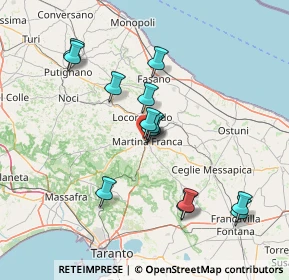 Mappa Via Gaetano Donizetti, 74015 Martina Franca TA, Italia (14.35214)