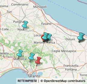 Mappa Via Gaetano Donizetti, 74015 Martina Franca TA, Italia (13.92667)