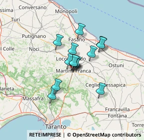 Mappa Via Martino Marinosci, 74015 Martina Franca TA, Italia (9.06214)