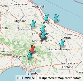 Mappa Via Martino Marinosci, 74015 Martina Franca TA, Italia (10.37636)