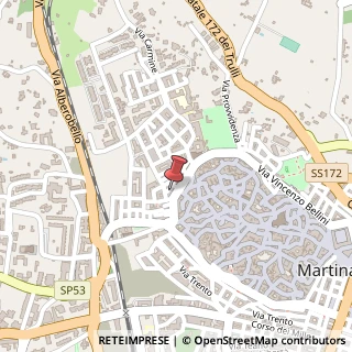 Mappa Via Gaetano Donizetti, 25, 74015 Martina Franca, Taranto (Puglia)