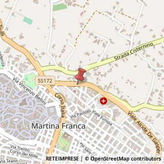 Mappa Via Alcide de Gasperi, 34, 74015 Martina Franca, Taranto (Puglia)