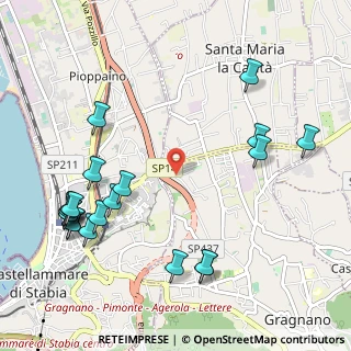 Mappa Via Ugo Foscolo, 80054 Gragnano NA, Italia (1.4105)