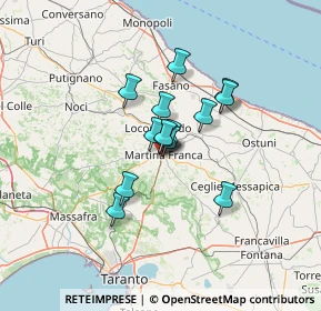 Mappa Via de Pretis, 74015 Martina Franca TA, Italia (9.06)