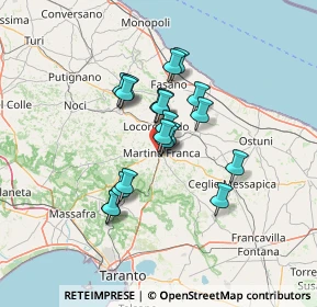 Mappa Via de Pretis, 74015 Martina Franca TA, Italia (10.4655)