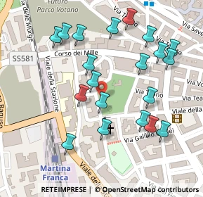 Mappa Via de Pretis, 74015 Martina Franca TA, Italia (0.1385)