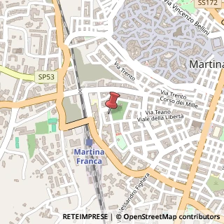 Mappa Via de Pretis, 1/I, 74015 Martina Franca, Taranto (Puglia)