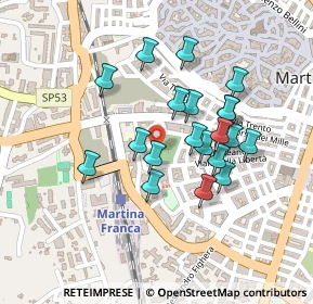 Mappa Via de Pretis, 74015 Martina Franca TA, Italia (0.206)
