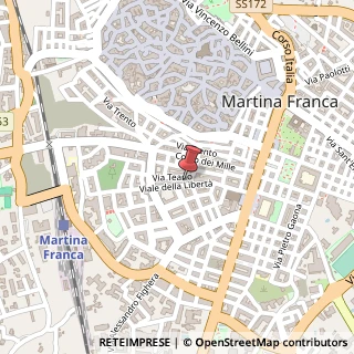 Mappa Via della Libertà, 88, 74015 Martina Franca, Taranto (Puglia)