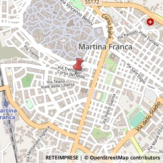 Mappa Corso dei Mille, 62, 74015 Martina Franca, Taranto (Puglia)