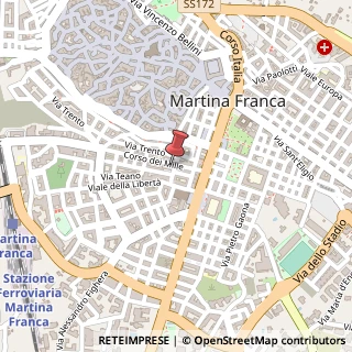 Mappa Corso dei Mille, 27, 74015 Martina Franca, Taranto (Puglia)