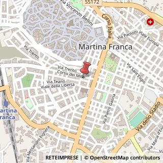 Mappa Corso dei Mille, 13, 74015 Martina Franca, Taranto (Puglia)