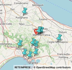 Mappa Via Mottola Zona E, 74015 Martina Franca TA, Italia (14.65909)