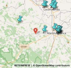 Mappa Via Mottola Zona E, 74015 Martina Franca TA, Italia (5.63944)
