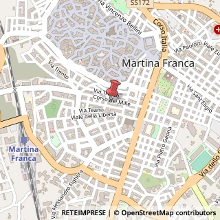 Mappa Corso dei Mille, 53, 74015 Martina Franca, Taranto (Puglia)